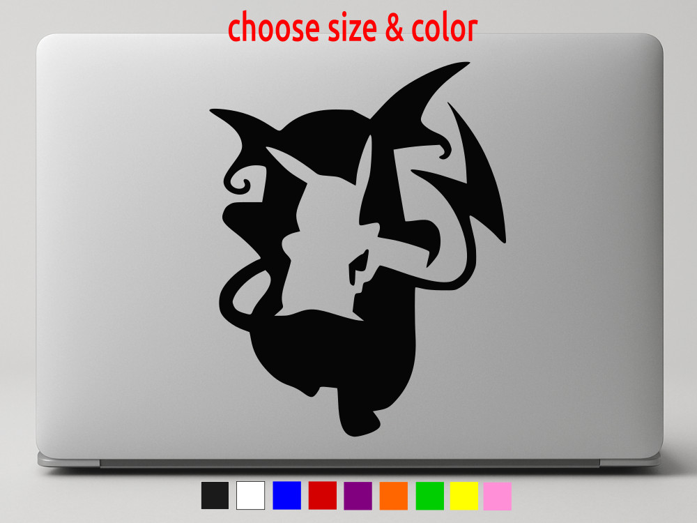 POKEMON EVOLUTION Pikachu Anime Vinyl Decal Car Window Wall CHOOSE SIZE COLOR