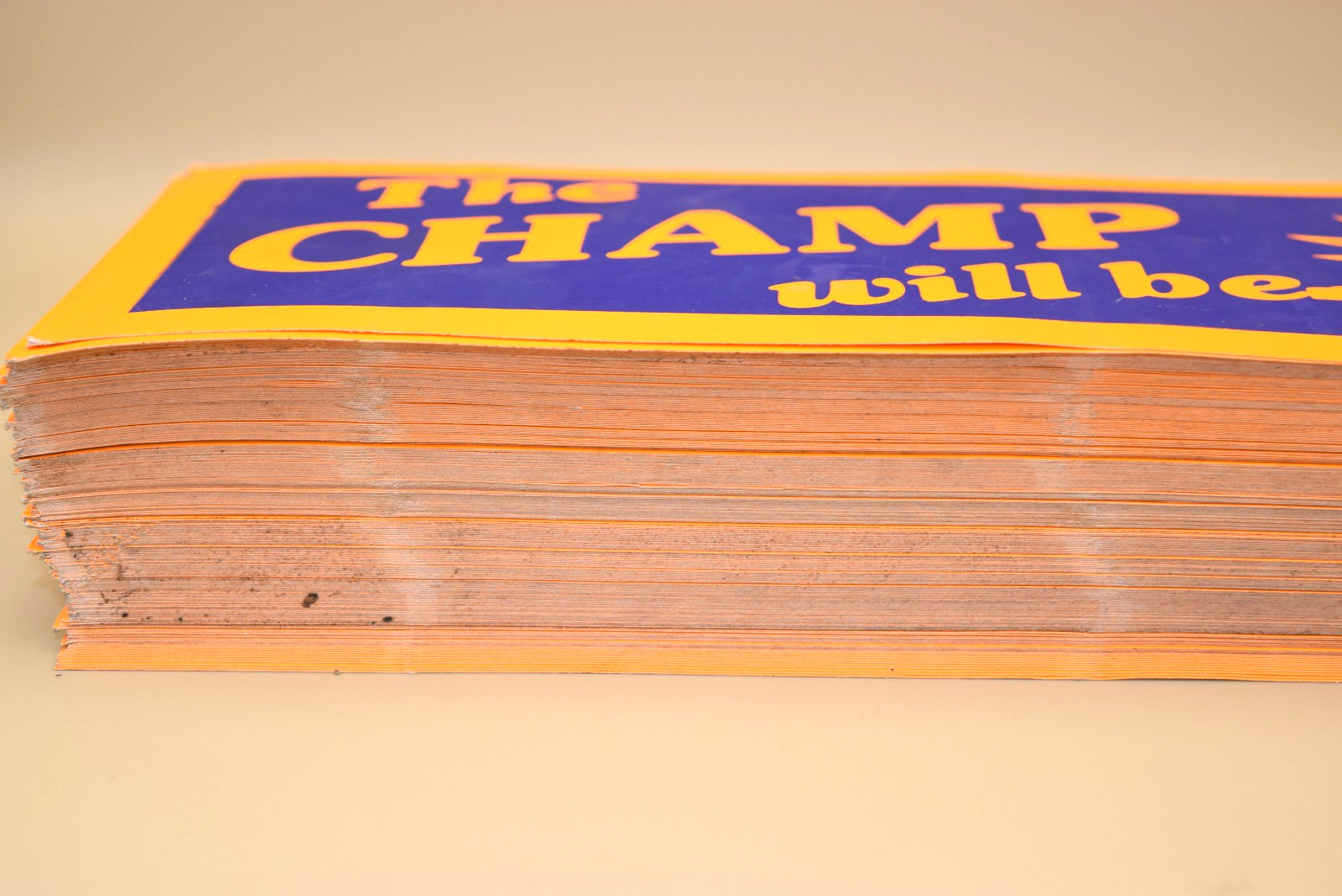 150+ Vintage The Champ Will Be Back Bumper Sticker Lot Boxing Glove