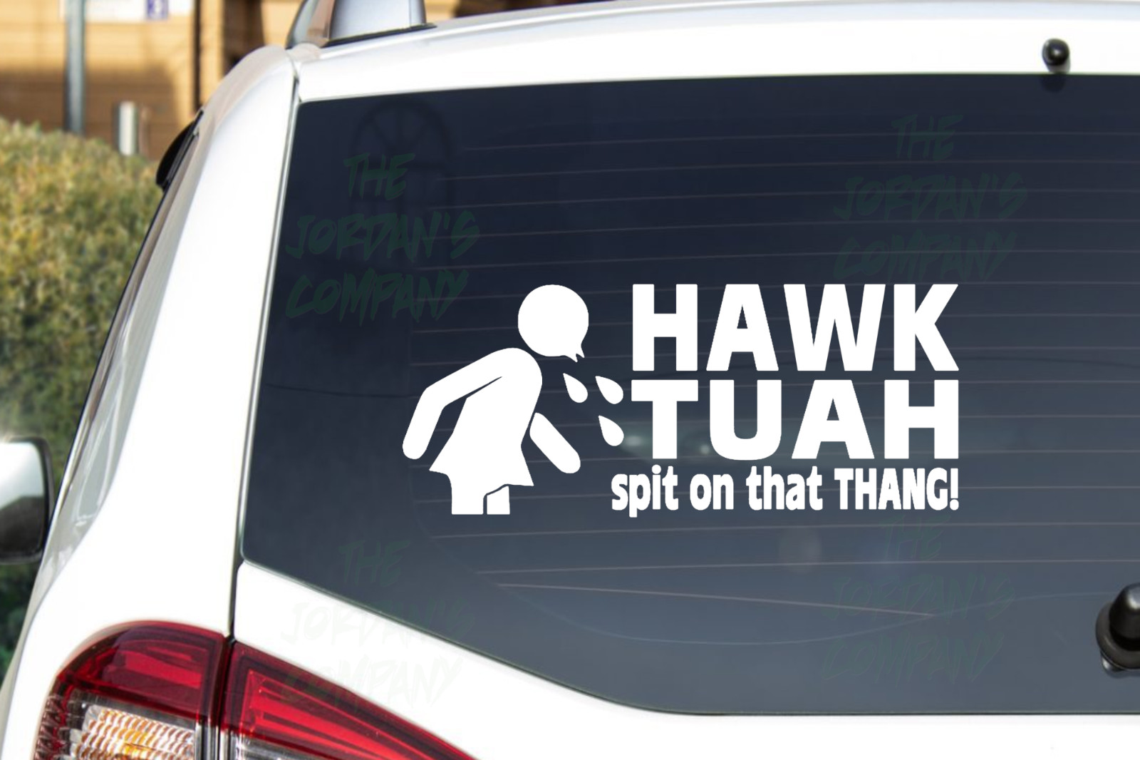 HAWK TUAH Spit On That THANG -CNC cut Decal Vinyl Sticker-Pic from multi colors!