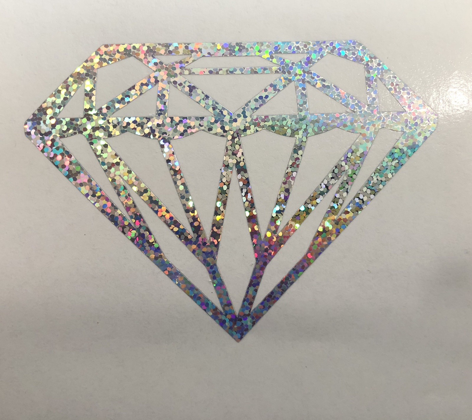 24" Diamond Decal Car Window Vinyl Jewel Love Laptop Sticker HOLOGRAPHIC Colors
