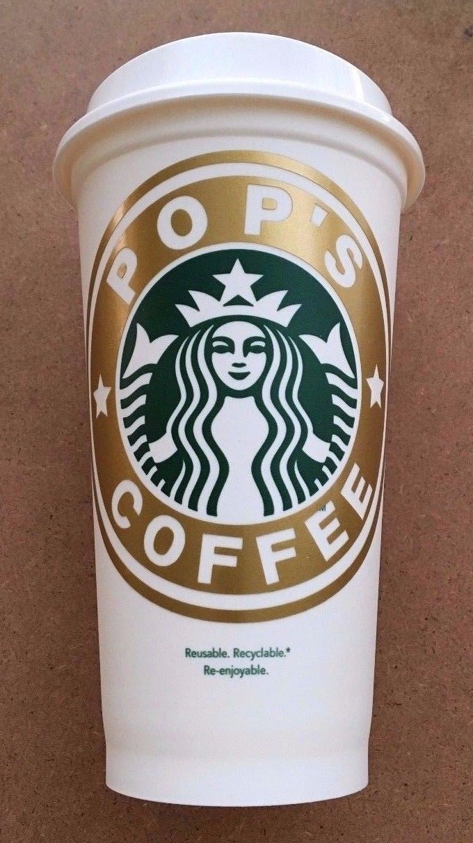 Personalized Starbucks Name Coffee Cup Decal Sticker DIY