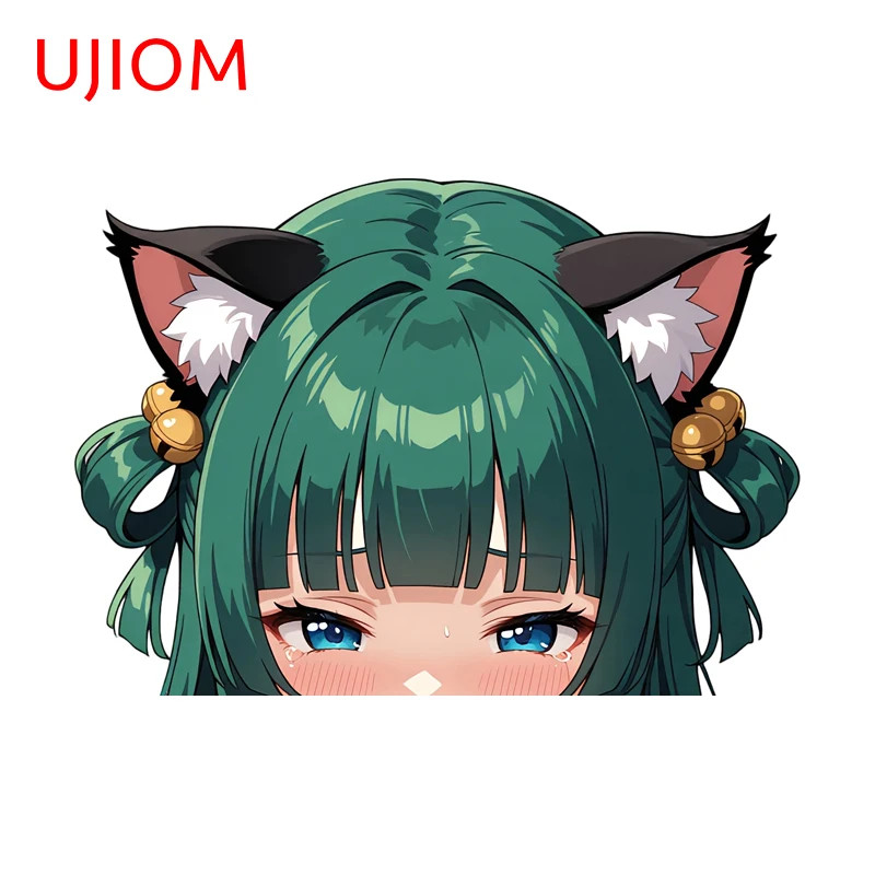 UJIOM Peeker Maomao Cat Ears Wall Sticker Graphics Decal Kitchen Cupboard Decor