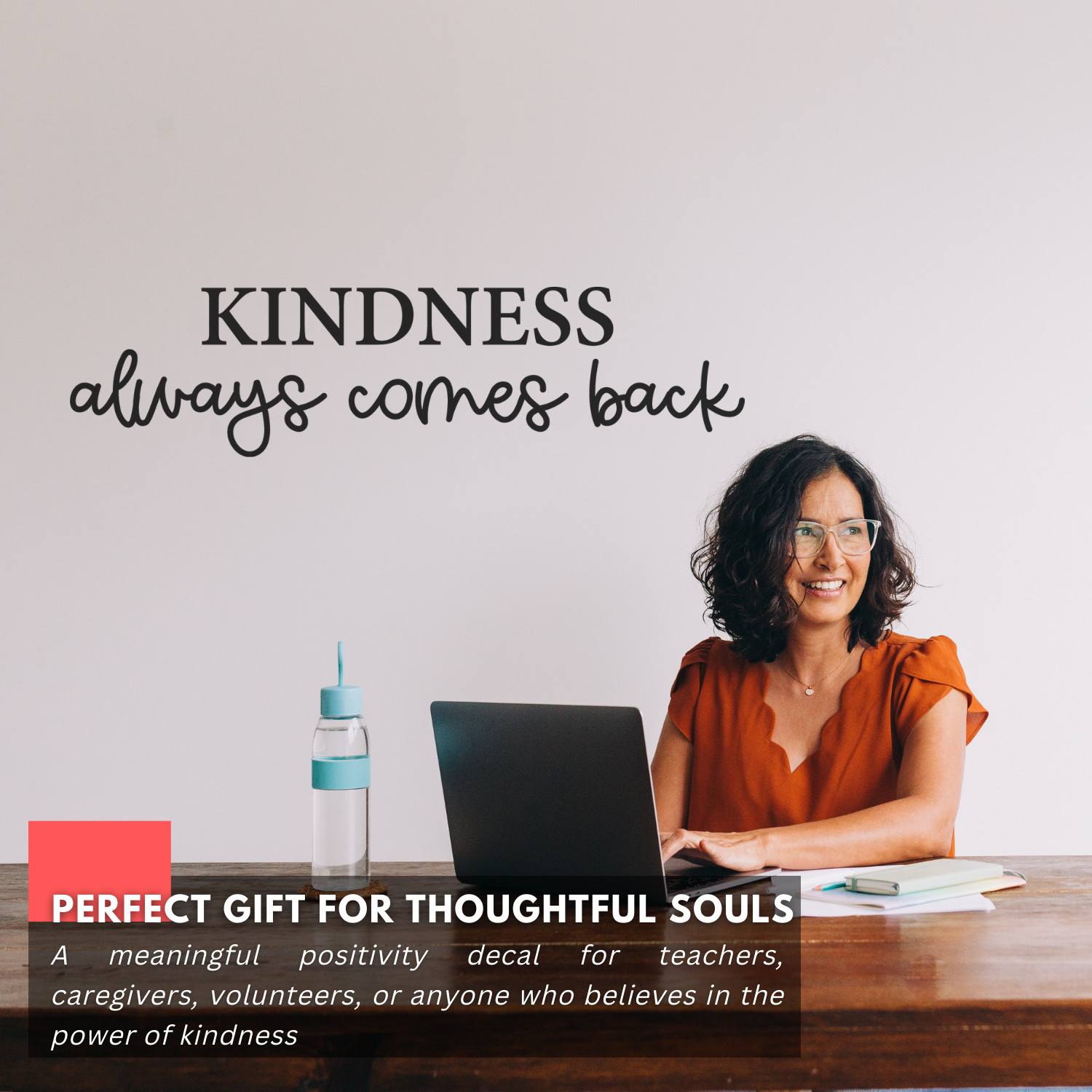 Kindness Always Come Back Inspirational Wall Decal Sticker Quote Vinyl Decor