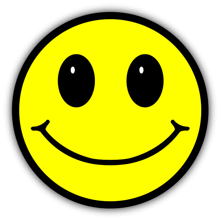 Smile Cartoon Car Bumper Sticker Decal