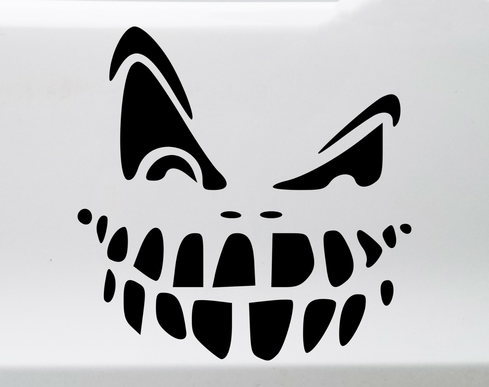 Pumpkin Face Vinyl Decal V1 – Halloween Creepy Scary Mask – Die Cut Sticker