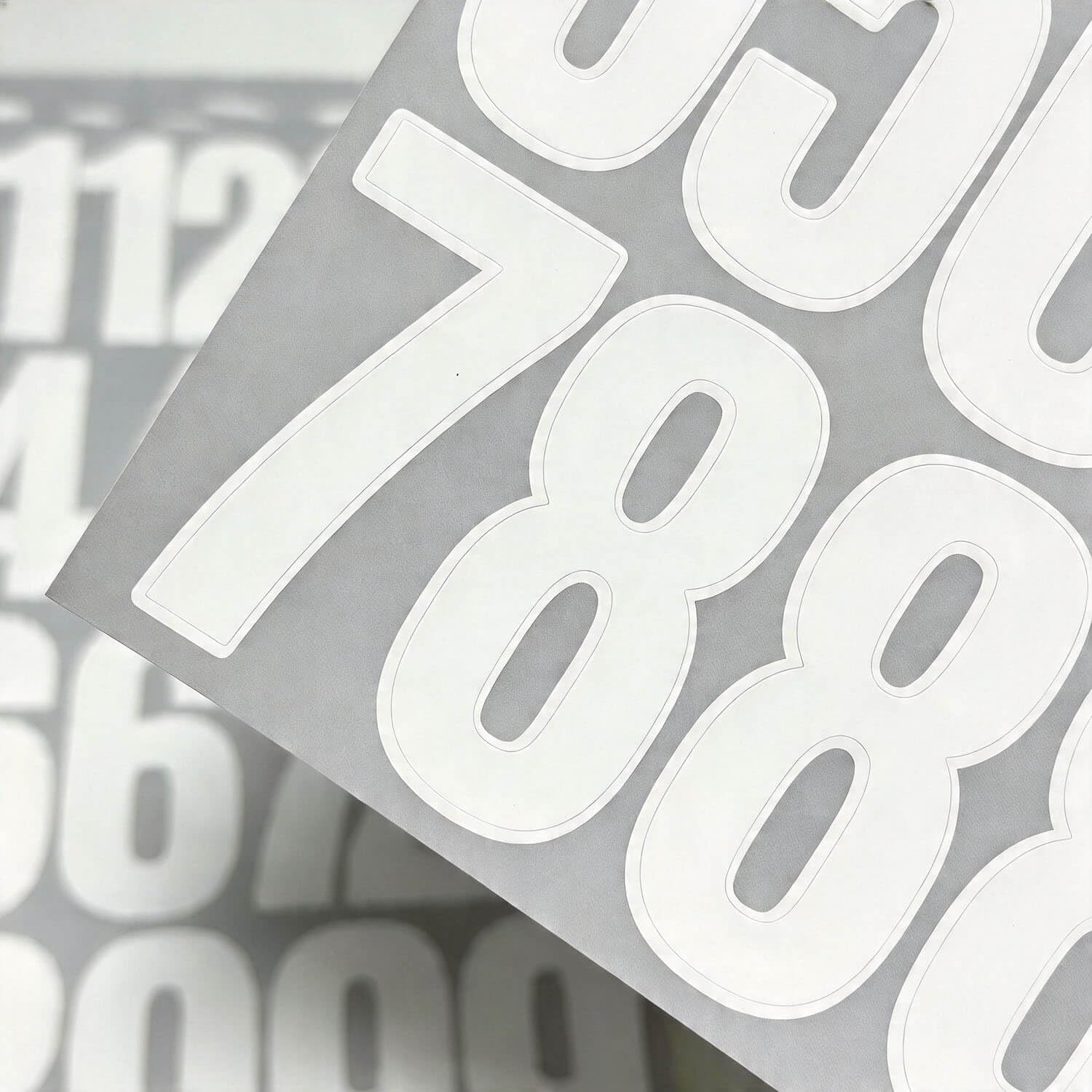240 Pcs 2 Inch Number Stickers,8 Sheets 0-9 Self-Adhesive Vinyl Waterproof Numbe