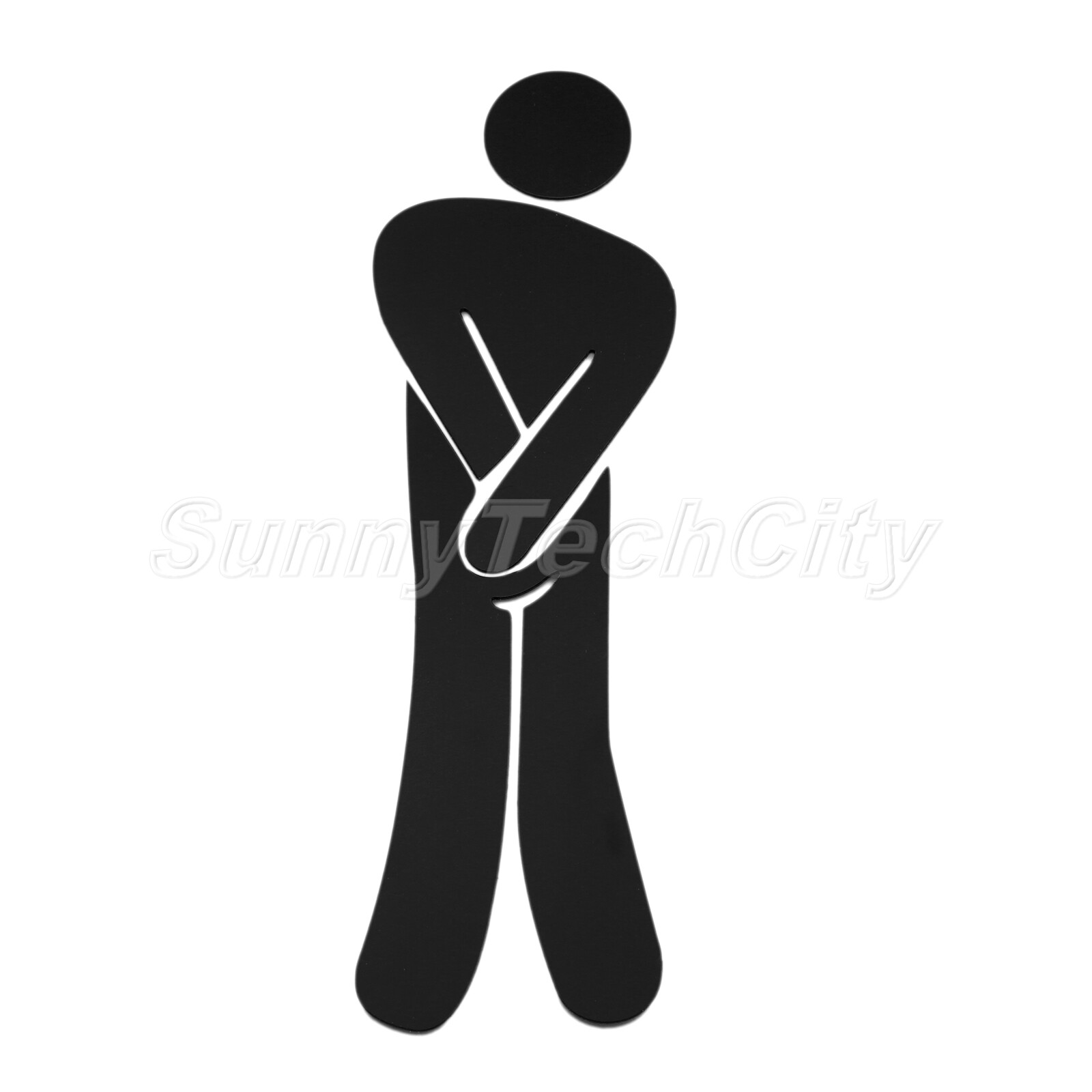 Mirror Toilet WC Man Women Decal 3D Washingroom Entrance Sign Art Sticker Decor