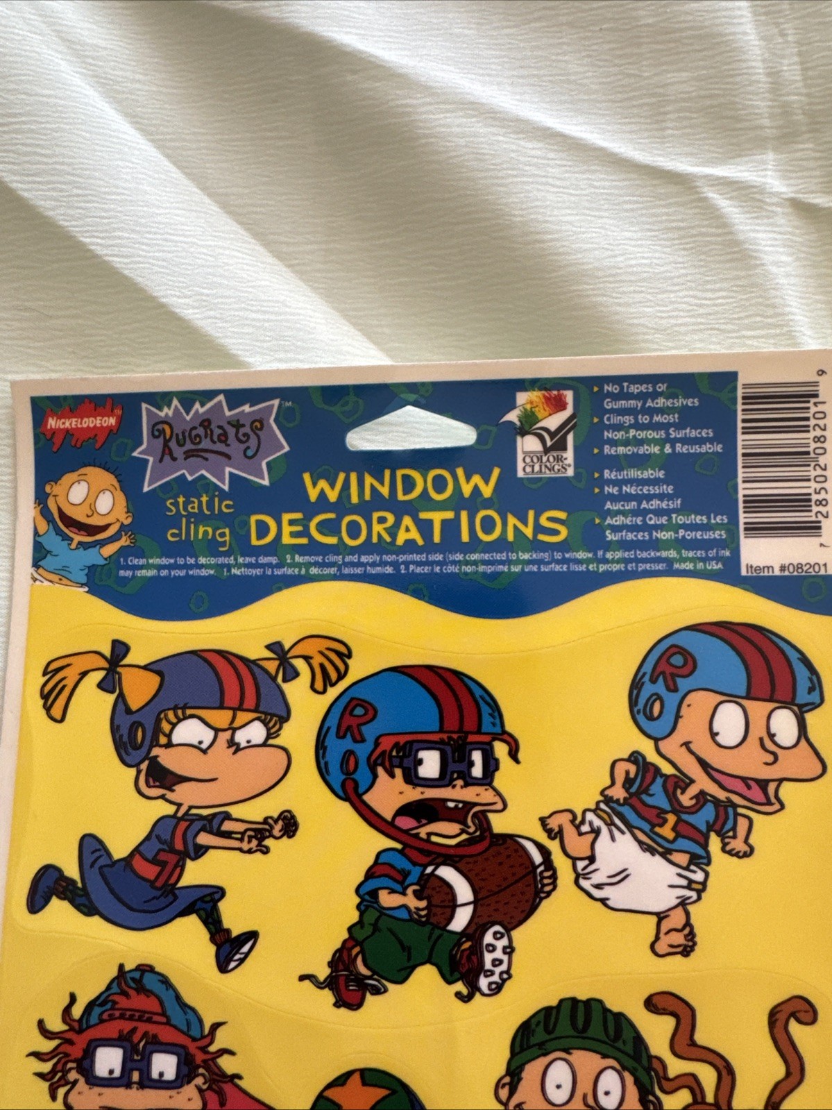 Rugrats Nickelodeon Static Cling Window Decorations Tommy Chuckie Angelica Big