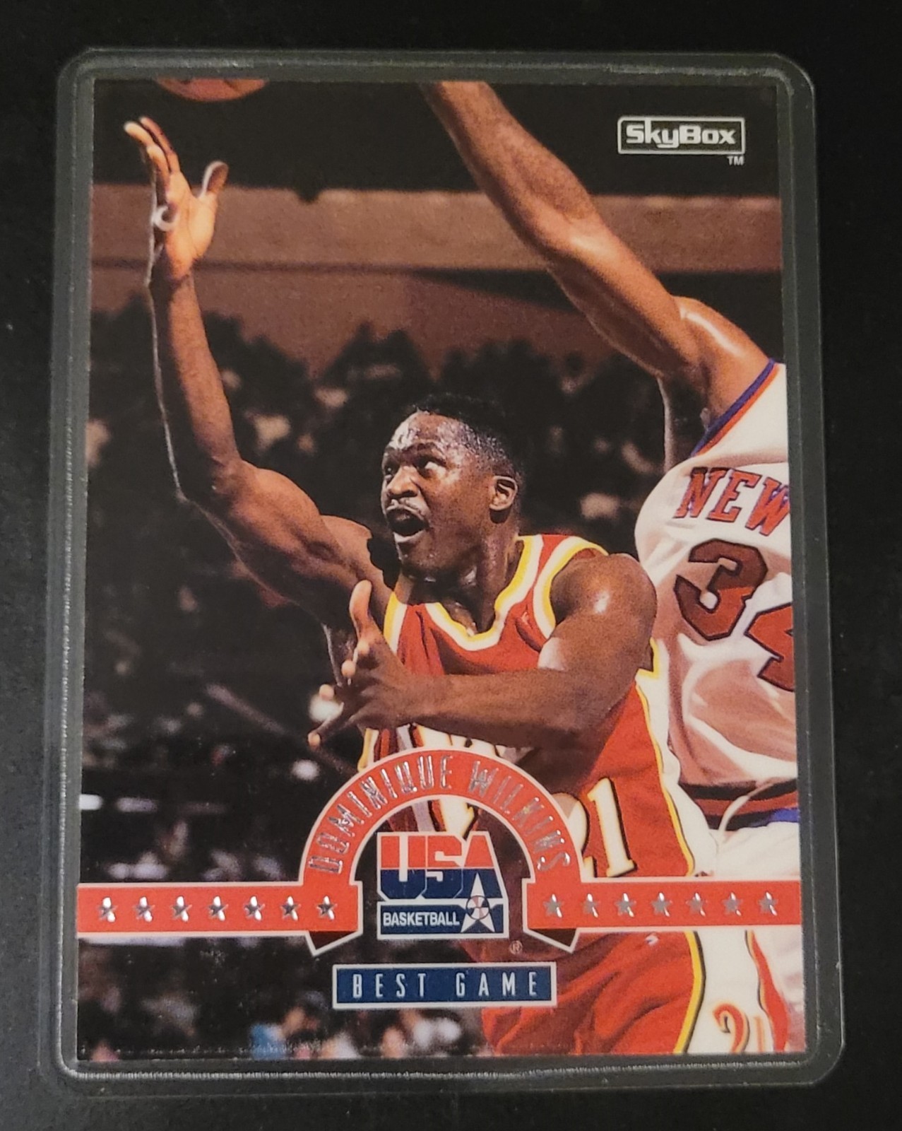 Dominique Wilkins Basketball Card HOF Fridge/Locker/Cabinet Laminated Magnet