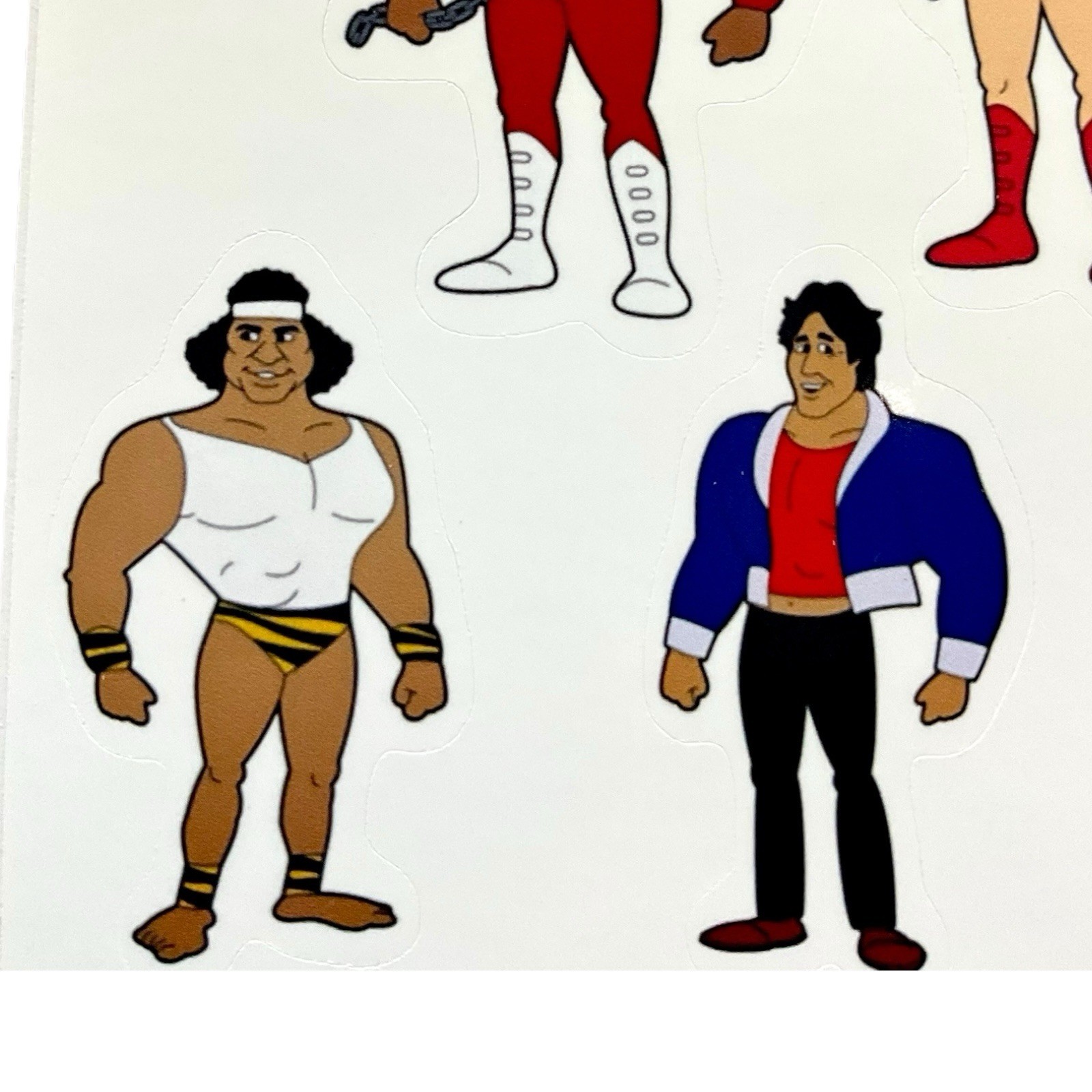Hulk Hogan's Rock 'n' Wrestling Faces Saturday Morning Cartoon Stickers Sheet