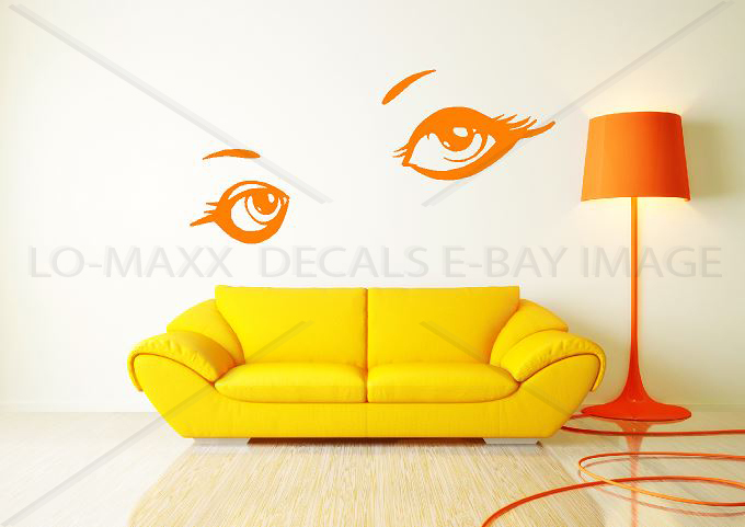 Woman Eyes Beautiful Car Home Decor Fashion Beauty Salon Die Cut Vinyl Decal