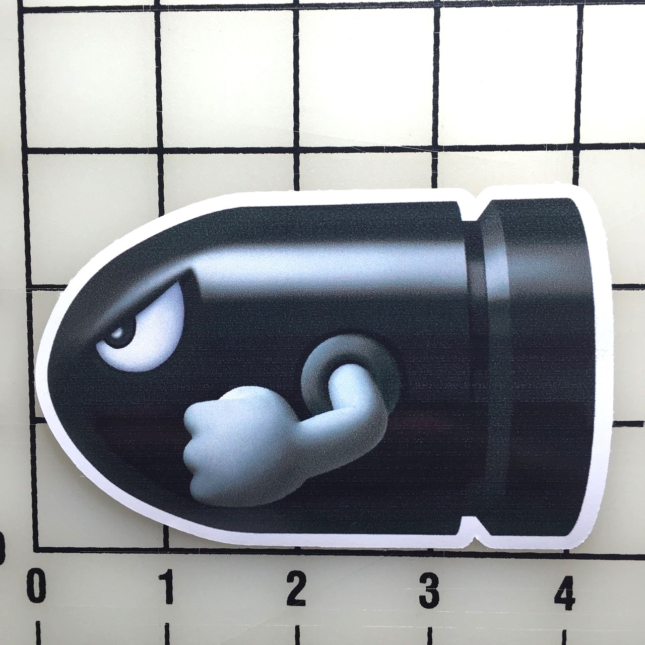 Mario Bullet 4" Wide Color Vinyl Decal Sticker – BOGO