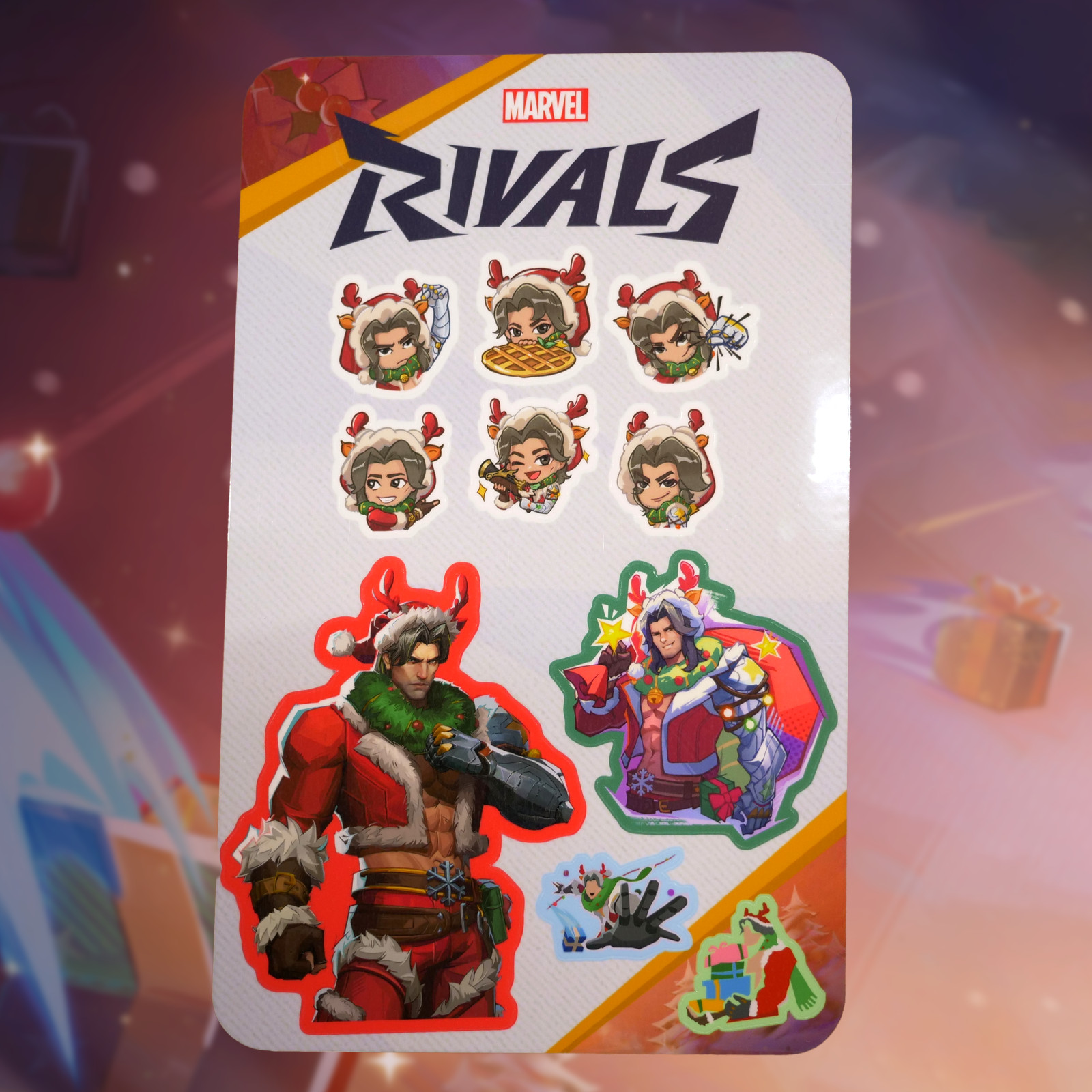 Marvel Rivals Winter Soldier Christmas Skin (Winter Buckaroo) Sticker Sheet
