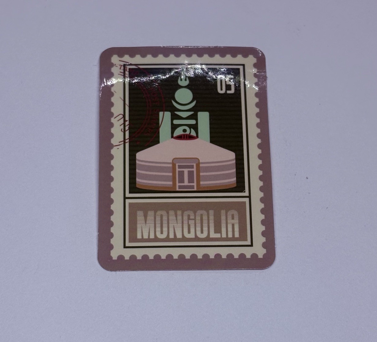 Mongolia Ger Tent Postage Stamp Novelty Sticker Vinyl Decal Travel Cool Art Tc9