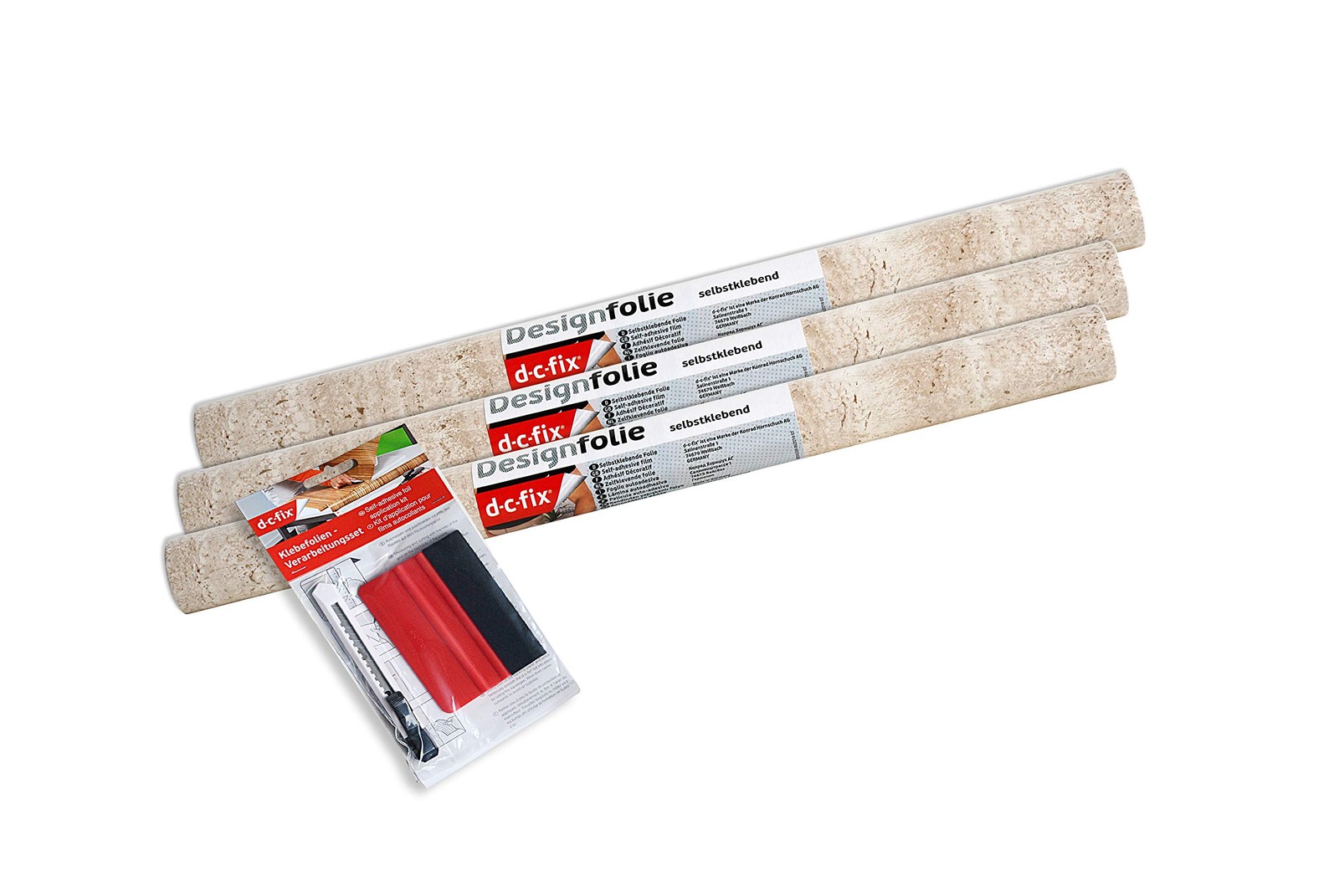 d-c-fix 346-0099-3PKA Decorative SelfAdhesive Film, Beige Marble, 17" x 78" R…