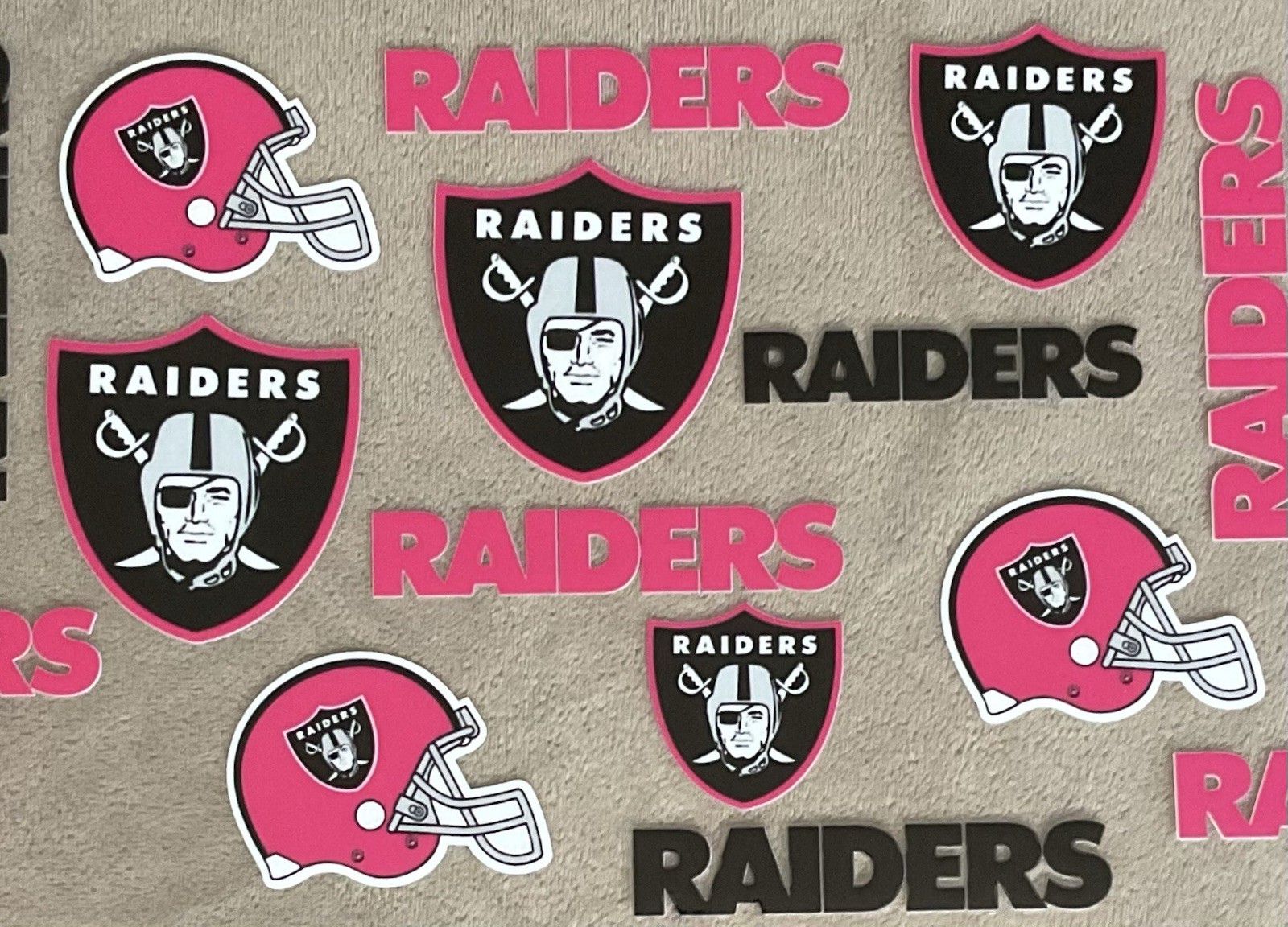 LAS VEGAS Football Team UV DTF Transfer Sticker Cup Wrap DIY Bottles Etc. PINK