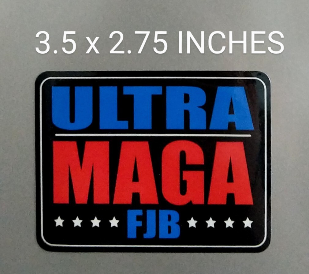 3.5" Ultra MAGA RW&B Decal Vinyl Sticker Trump Anti Biden FJB Brandon Political