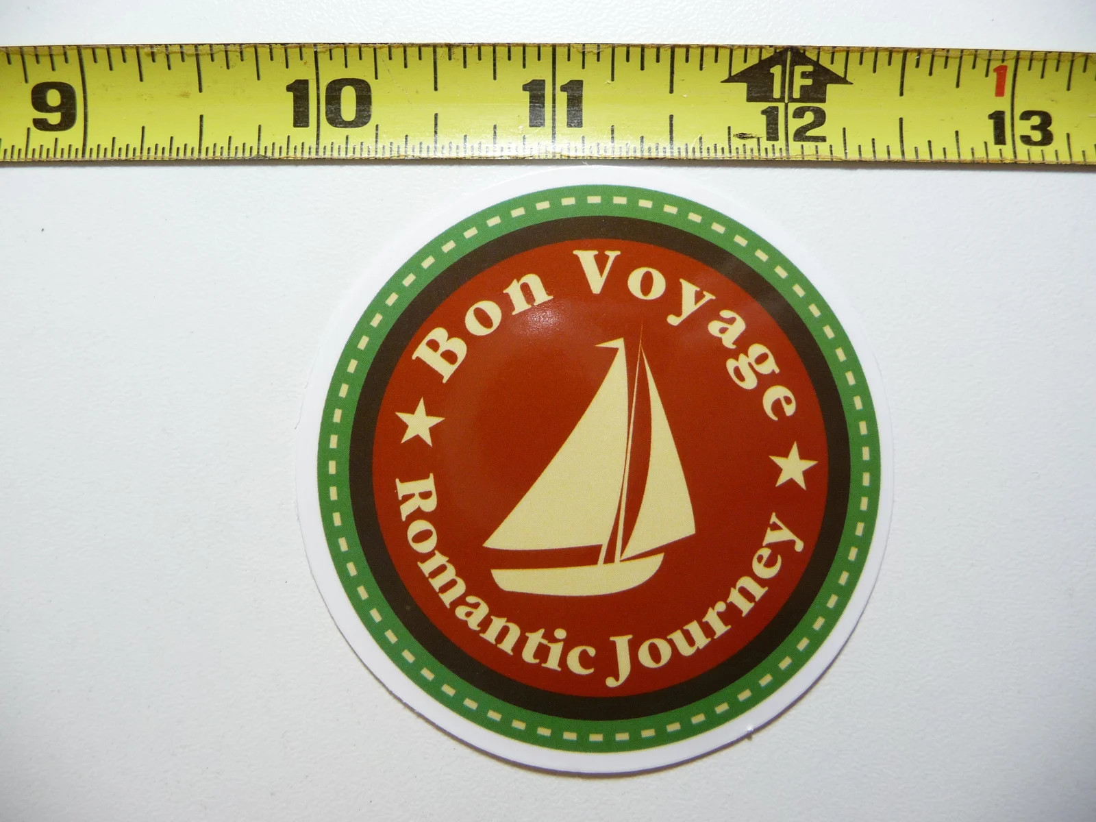 ROMANTIC JOURNEY SAILBOAT SMALL STICKER DECAL TRAVEL VACATION ON HOLIDAY
