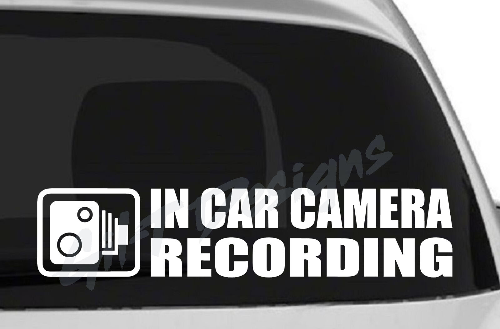 In Car Camera Recording #3 Vinyl Decal Sticker, Truck, Video, Dash, Surveillance