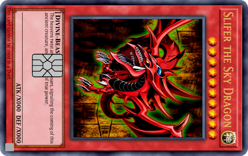 Yuh-gii-oh Card Collection Credit Card Skin / Wrap Decal Pre-Cut Sticker