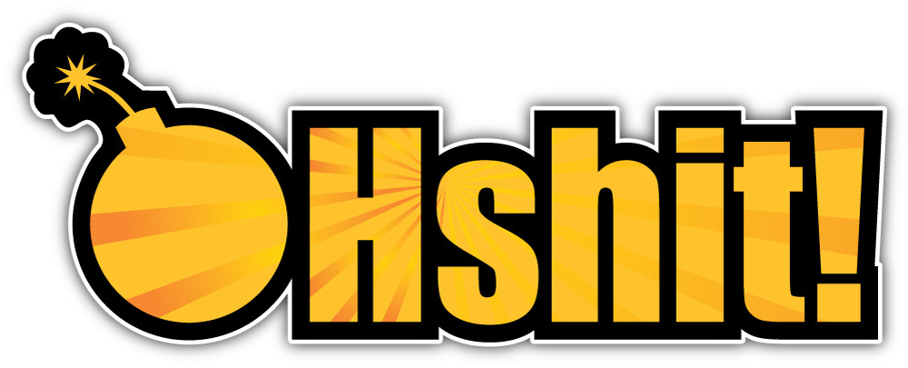 Bomb Hshit Sticker Car Bumper Decal – 3", 5", 6" or 8"