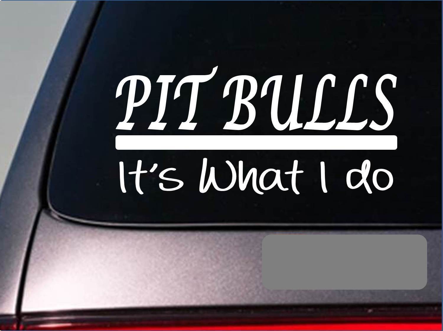 Pit bulls sticker decal *E269* american bully pit bull blue amstaff