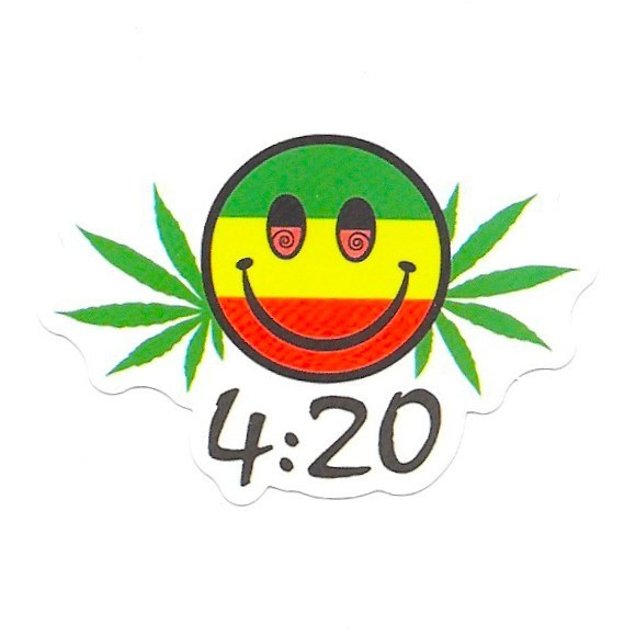 420 Cannabis Leaf Vinyl Sticker Rasta Flag Pot Stoner Laptop Journal Art Graphic