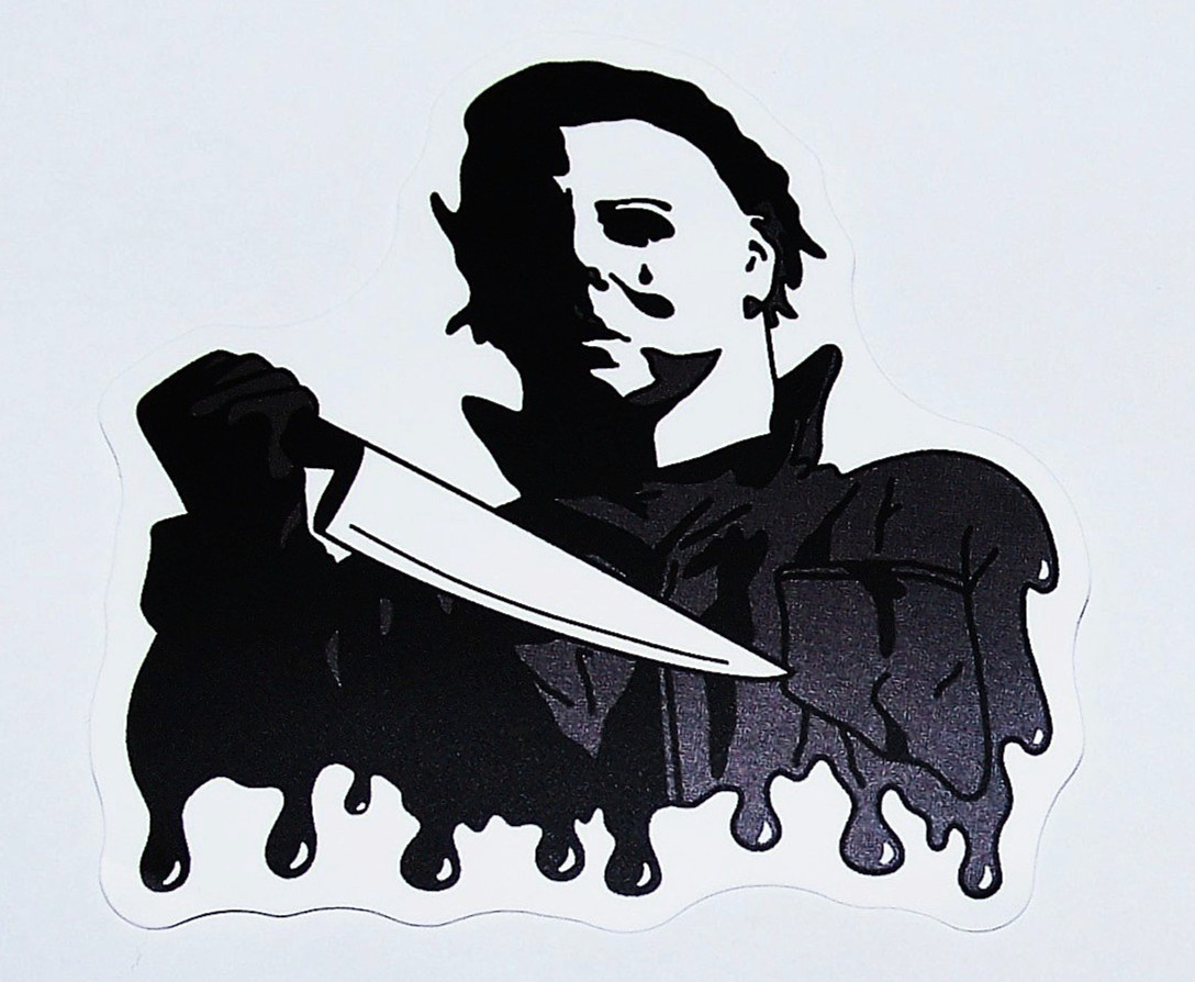 Halloween Michael Myers Cut Sticker Decal Movie Horror Film The Boogeyman