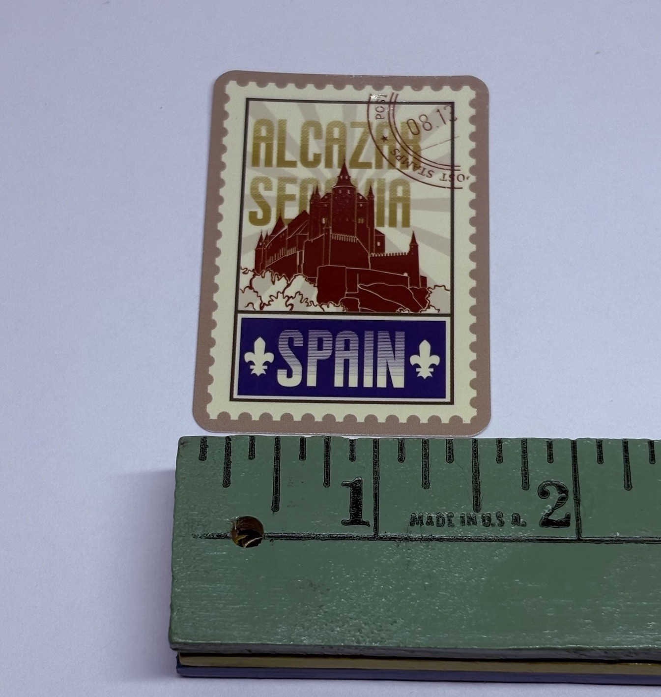 Alcazar Of Segovia Postage Stamp Novelty Sticker Vinyl Decal Travel Cool Art Tc9