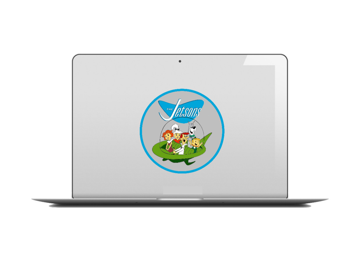 Cartoons – The Jetsons – 4" Handmade Vinyl Decal Vehicle Laptop Cooler Tumbler