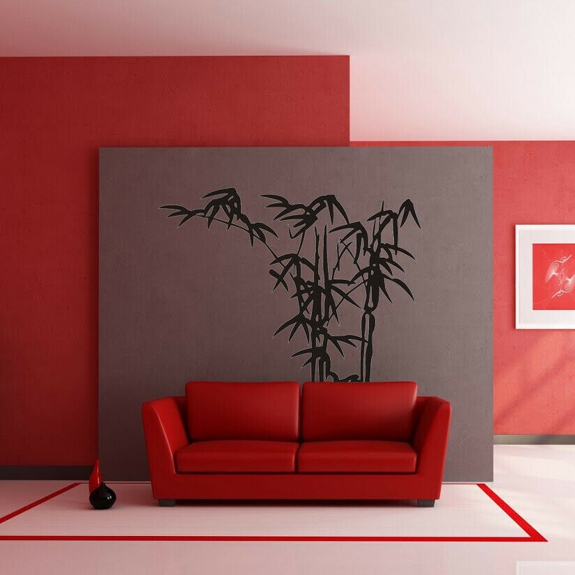 Bamboo Outdoor Nature Plants Decal Office Bedroom Vinyl Wall Mural Decor Sticker