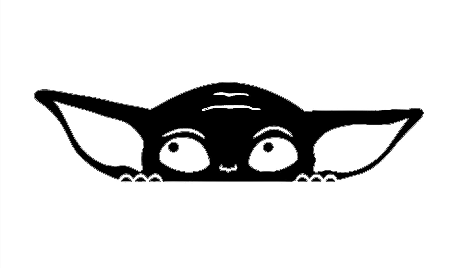 BABY YODA, GROGU, STAR WARS, Decal Stickers for Cars, Windows, Laptops, Tablets.