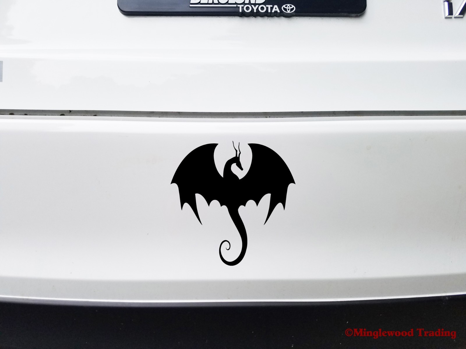 Flying Dragon Vinyl Decal V5 Wyvern Fantasy Horned Serpent Dungeons – Sticker