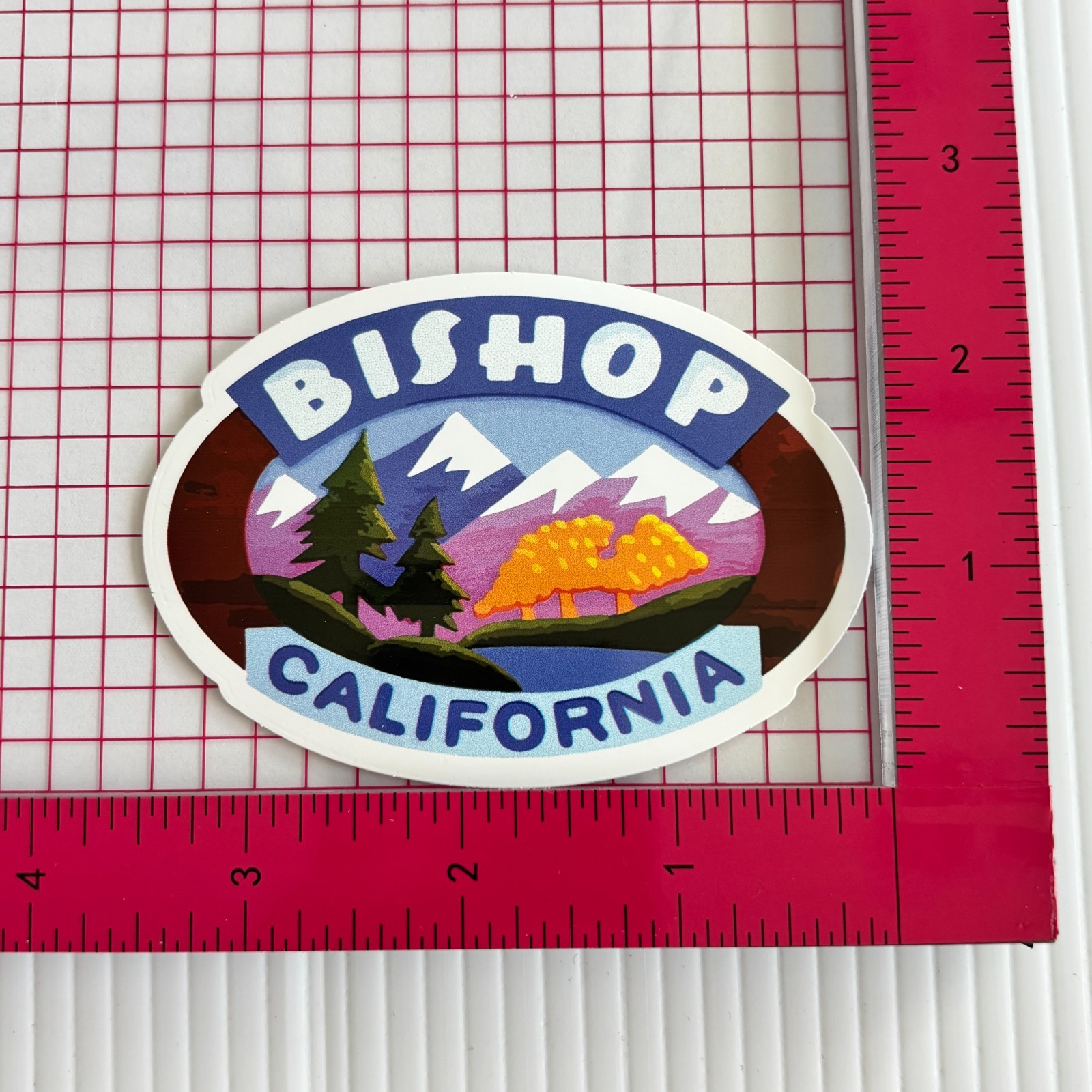 Bishop County California Sticker 3.5in