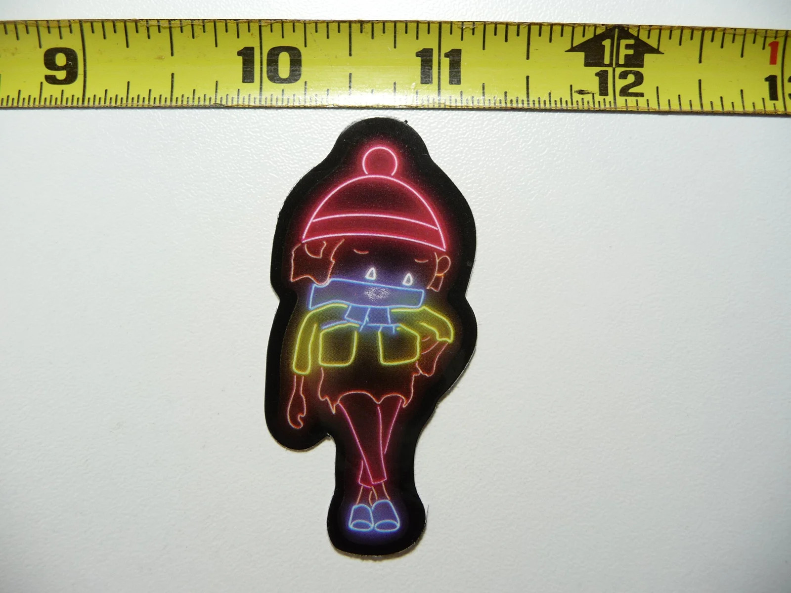 SPACE GIRL NEON STYLE SMALL STICKER DECAL COLORFUL FUNNY
