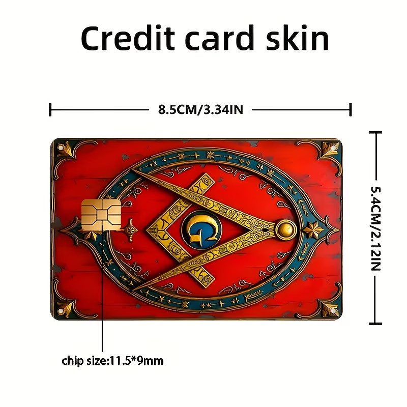 Freemason Master Mason Credit Card Skin Sticker Debit Card Wrap Decal