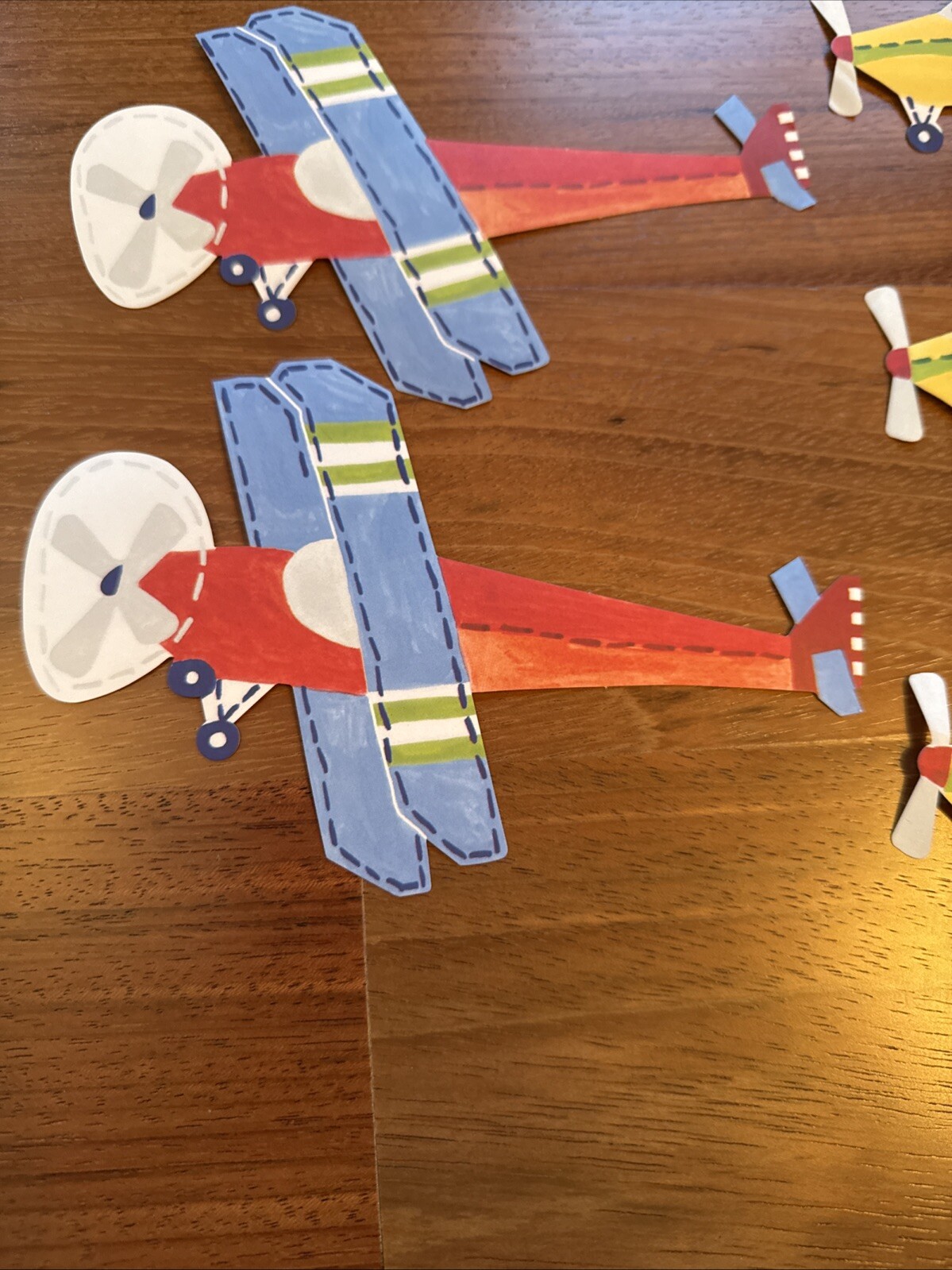 NEW 25 Pottery Barn Kids Vintage Airplane Planes Wallies Wall Cutouts Decals