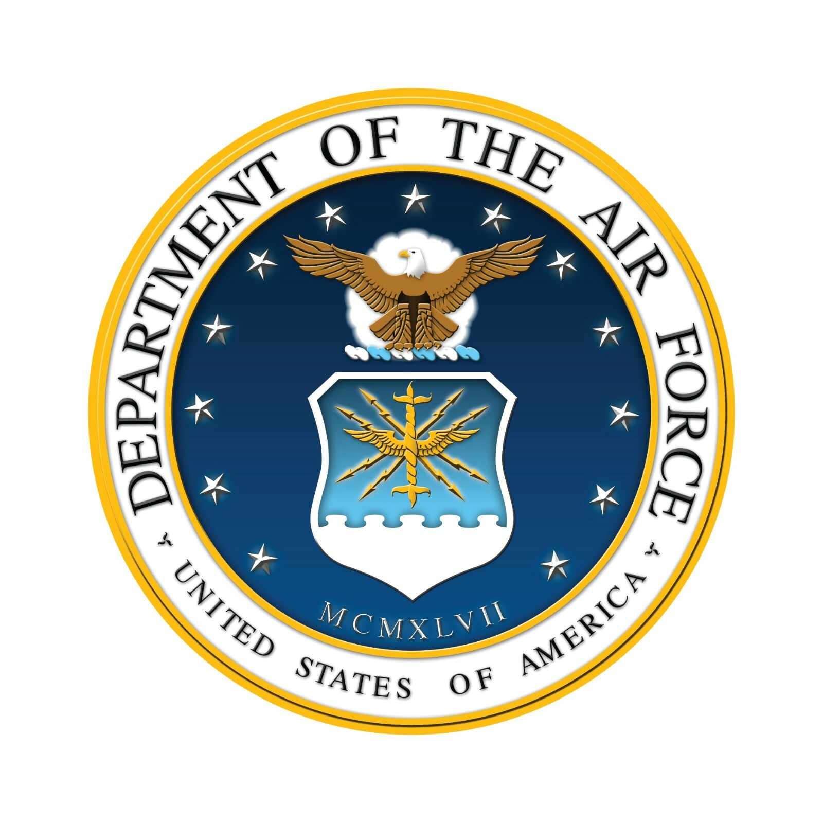 US Air Force Decal – Indoor or Outdoor Use – Available in Various Sizes