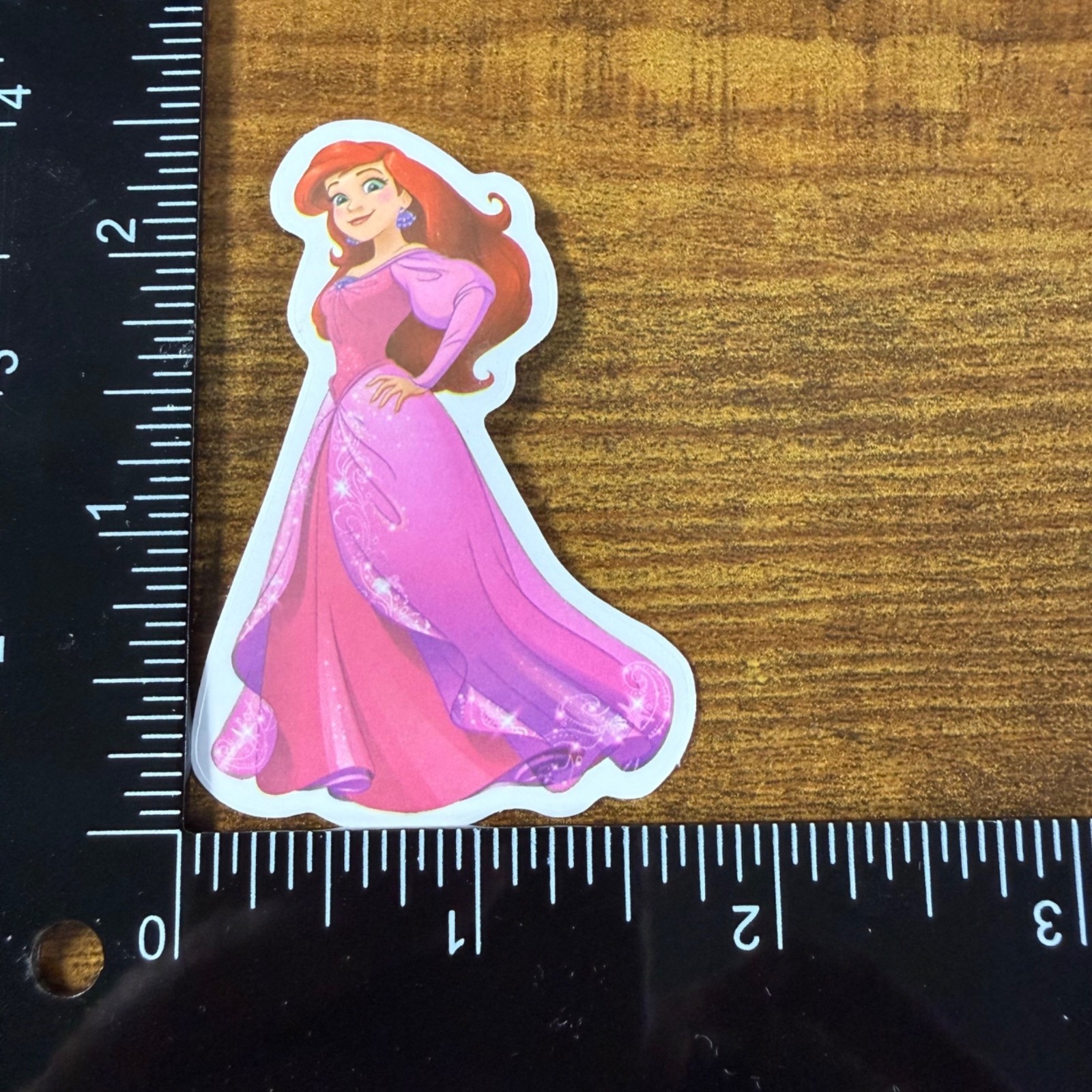 4 Stickers Disney Ariel Rapunzel Princess Vinyl Decal Laptop Phone Bottle Book