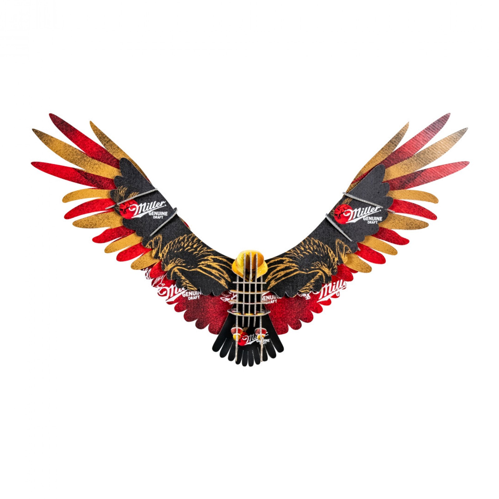 Miller Genuine Draft Cardboard Eagle Mount Multi-Color