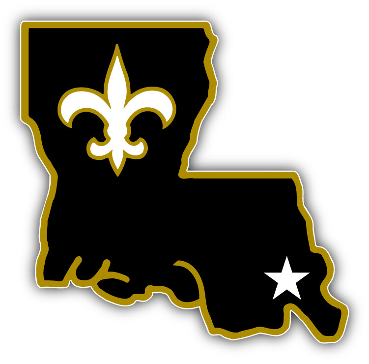 New Orleans Saints NFL Football Logo Sport Car Bumper Sticker Decal "SIZES"