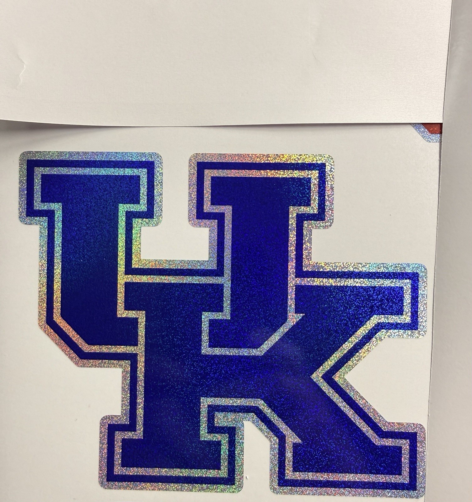 Kentucky Wildcats UK Holographic Tiny Sparkle Vinyl Decal