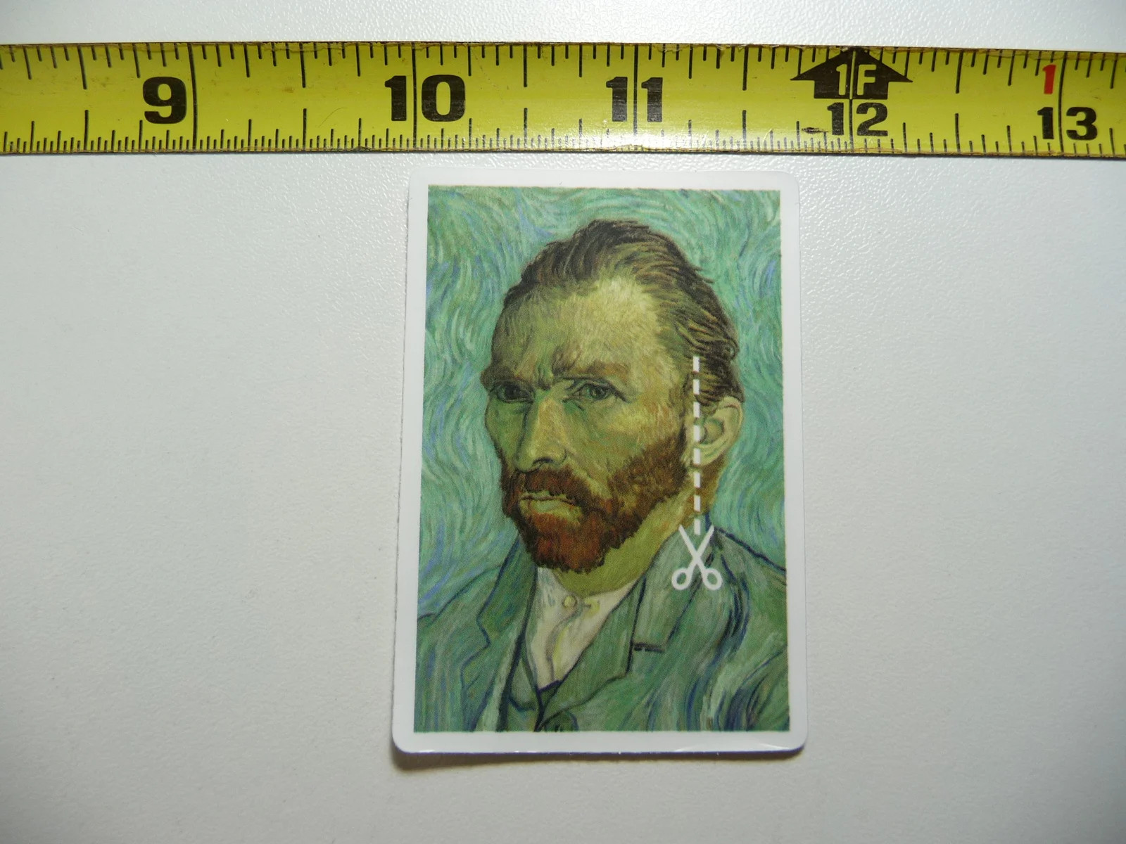 VINCENT VAN GOGH SCISSORS EAR SMALL STICKER DECAL CLASSIC ARTIST PAINTER
