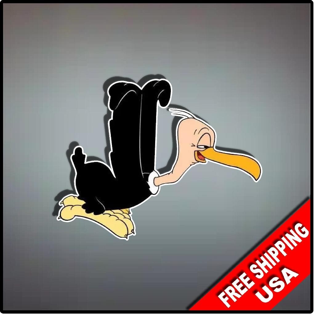 Beaky Buzzard 5" x 4" Nostalgic Cartoon Bugs Bunny Car Window Baby