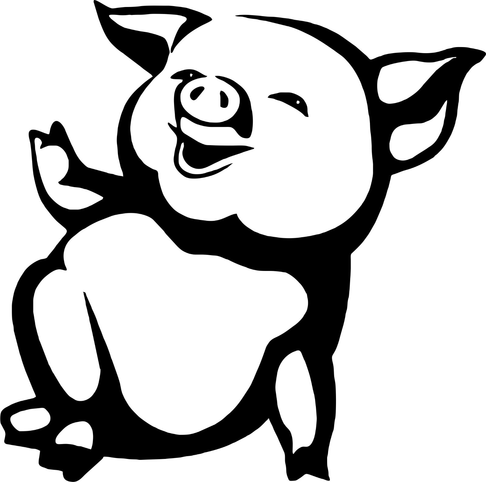 Funny Pig Farm Animal Car Truck Window Laptop Vinyl Decal Sticker