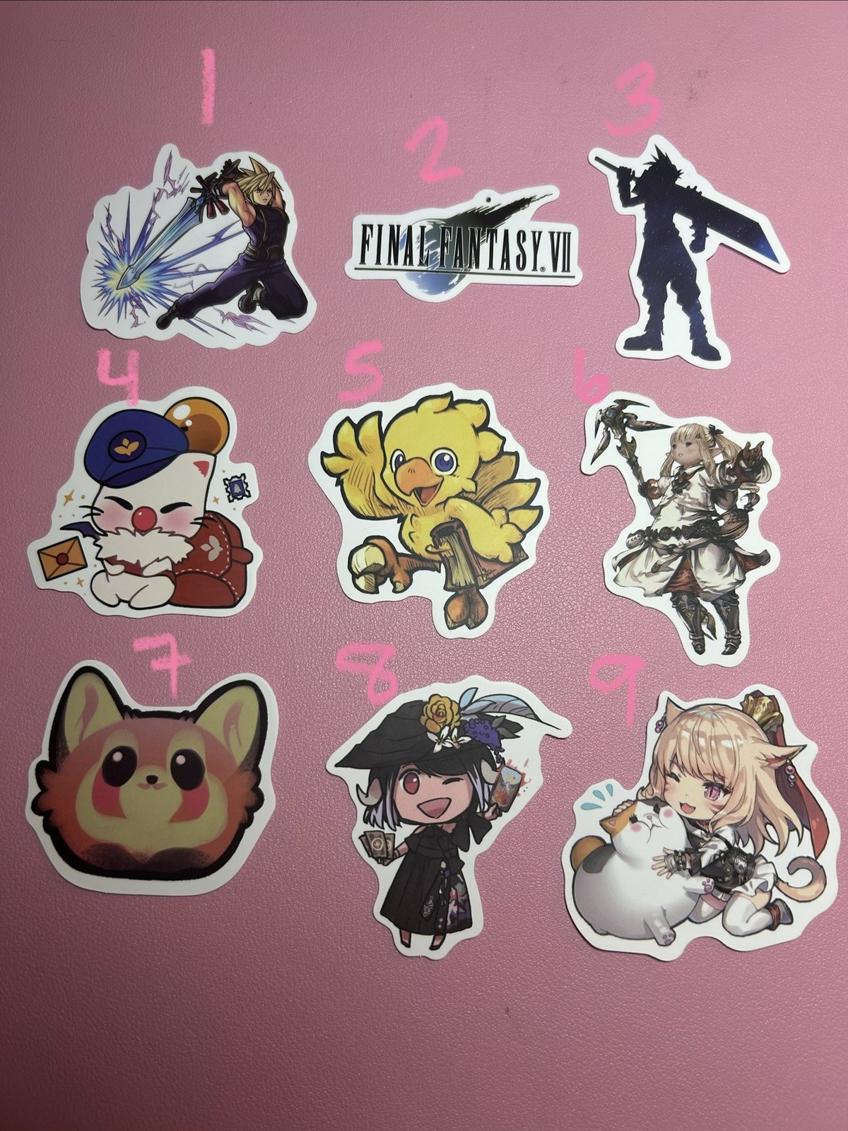 Final Fantasy And More Anime Stickers