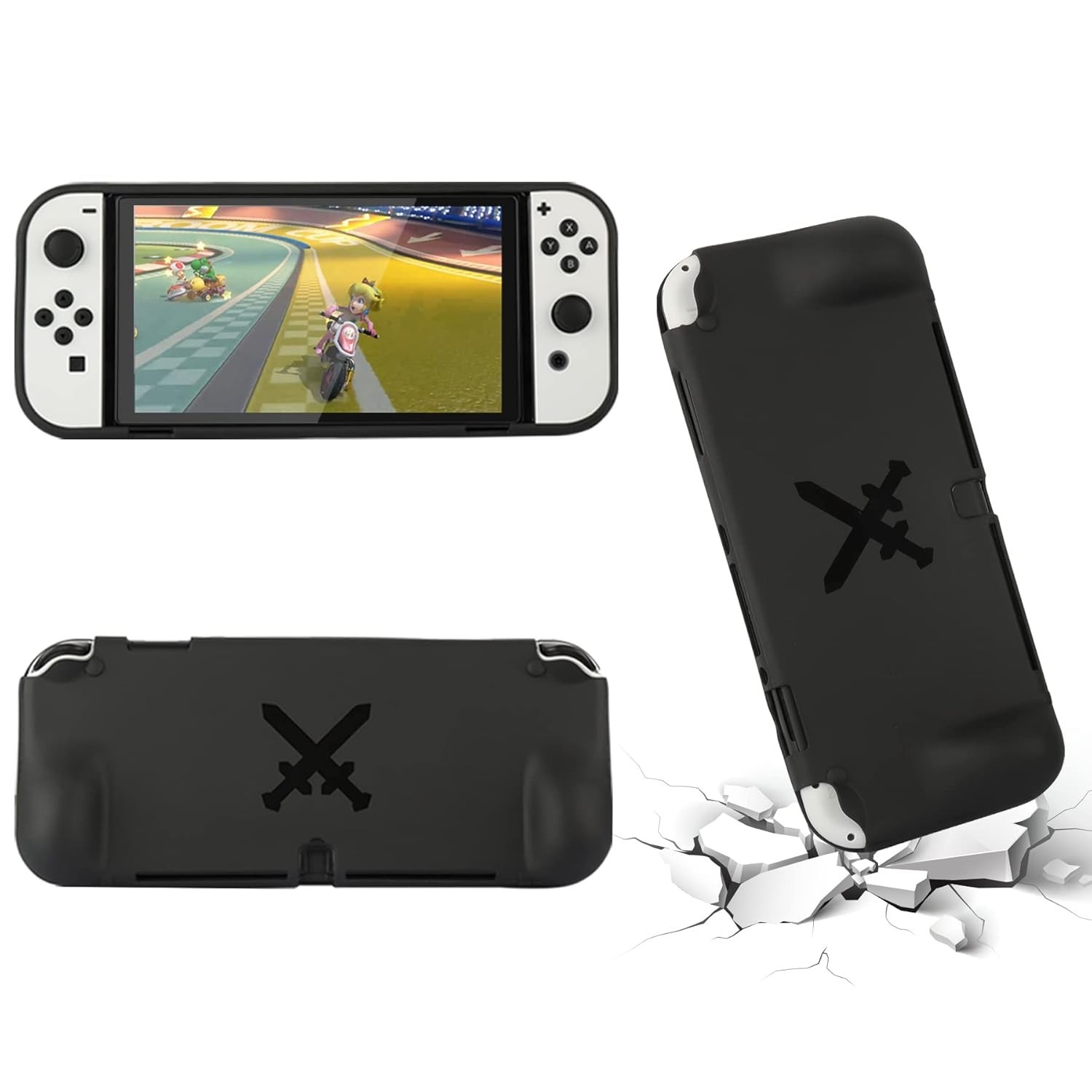 23 In 1 Nintendo Switch Oled Accessories Kit Complete Set With Case Charger W…