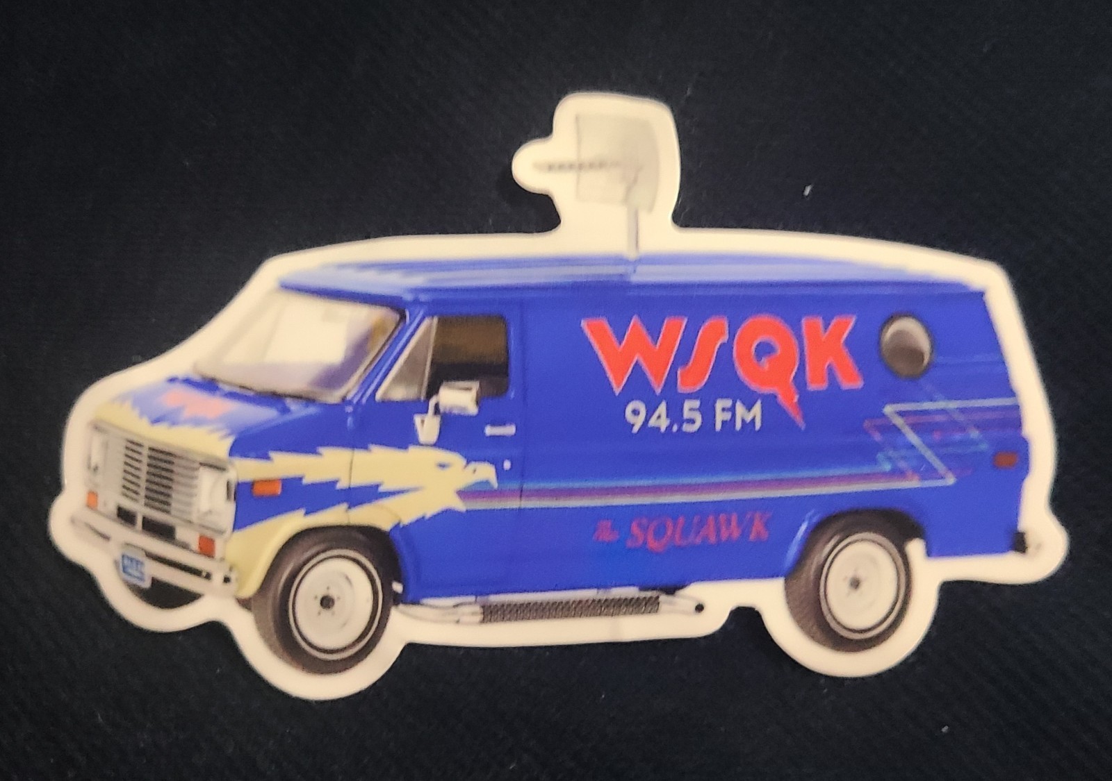 STRANGER THINGS – WSQK 94.5 – THE SQUAWK – BLUE VAN – TV – 4" Decal – Sticker