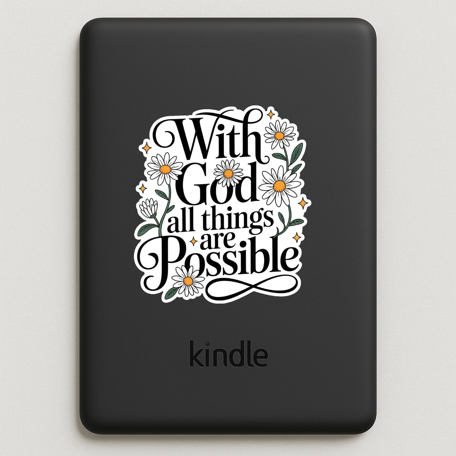 4Pcs Christian Bible Verse Stickers: Waterproof Vinyl Decals