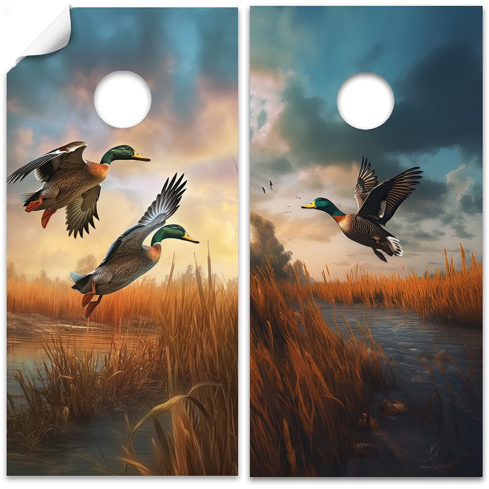 Corn Hole Bean Bag Toss Wrap Stickers Skins Boards Not Included Duck Hunting